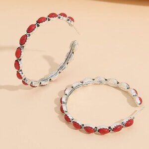 Natural✦ Dangle Oval Earrings ✦